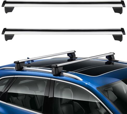 OCPTY ROOK RACK CROCK BARS FIT FORI Q5 2018 2019 2020 ، لـ Audi SQ5 2018 2019 2020 Bars Cargo for Cargo Carrier Laggage Kayak Canoe Bike Skiboard in Kuwait