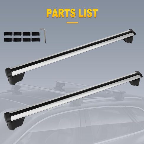 OCPTY ROOK RACK CROCK BARS FIT FORI Q5 2018 2019 2020 ، لـ Audi SQ5 2018 2019 2020 Bars Cargo for Cargo Carrier Laggage Kayak Canoe Bike Skiboard in Kuwait