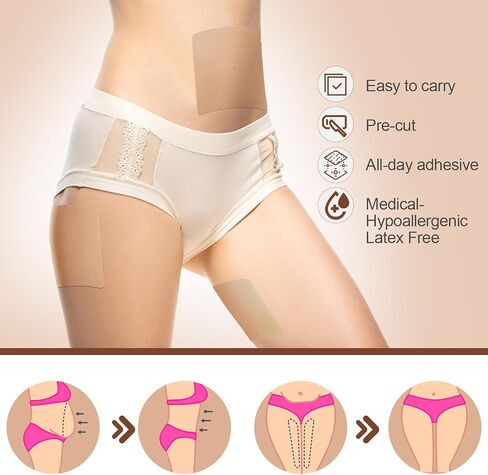 30 pcs شريط رفع الفخذ الشريط المقاوم للماء البطن شريط الجسم للنساء مرنة مضادة للاحتكاك بقع لاصقة داخلية الفخذ الداخلي تراجعت الجلد الفضفاض in Saudi Arabia