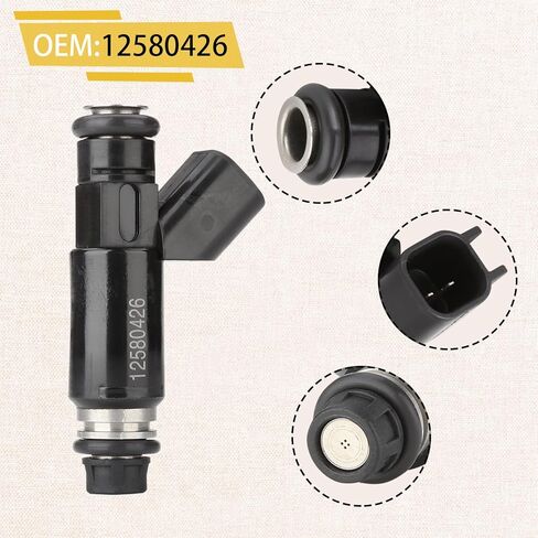 2002-2006 GM-5.3L-Flex-Legine Injectors ، متوافقة مع/Chevy 5.3 Tahoe Silverado Suburban ، متوافق مع/GMC Yukon XL Sierra ، | OE# 12580426 | | مجموعة من 8 | in Saudi Arabia