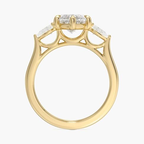 3 Ct Colorless VVS1 Moissanite Engagement Wedding Ring for Women 10K 14K 18K Solid Gold & 925 Sterling Silver Anniversary Bridal Set Gift in Saudi Arabia