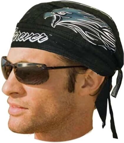 Daniel Smart Motorcycle Headwraps Cotton Doo Rag Skull Caps Sweat Wicking Cooling Helmet Liner for Men & Women in Kuwait