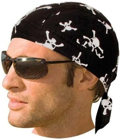 Daniel Smart Motorcycle Headwraps Cotton Doo Rag Skull Caps Sweat Wicking Cooling Helmet Liner for Men & Women in Kuwait