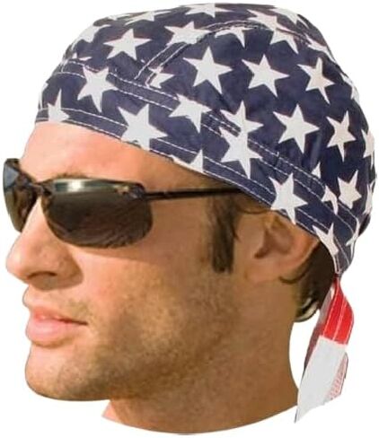 Daniel Smart Motorcycle Headwraps Cotton Doo Rag Skull Caps Sweat Wicking Cooling Helmet Liner for Men & Women in Kuwait