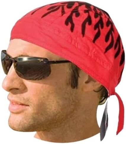 Daniel Smart Motorcycle Headwraps Cotton Doo Rag Skull Caps Sweat Wicking Cooling Helmet Liner for Men & Women in Kuwait