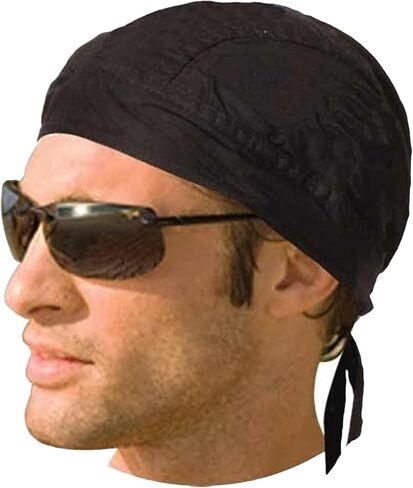 Daniel Smart Motorcycle Headwraps Cotton Doo Rag Skull Caps Sweat Wicking Cooling Helmet Liner for Men & Women in Kuwait