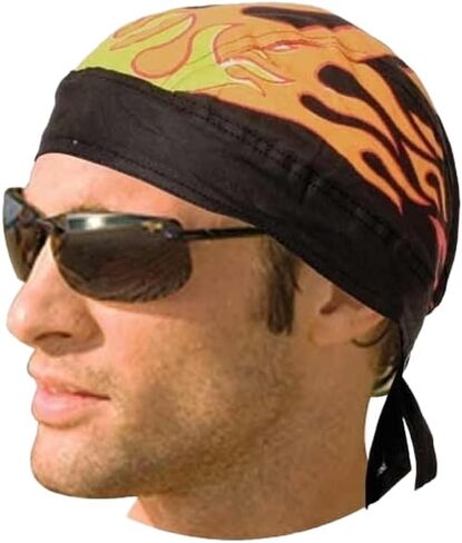 Daniel Smart Motorcycle Headwraps Cotton Doo Rag Skull Caps Sweat Wicking Cooling Helmet Liner for Men & Women in Kuwait