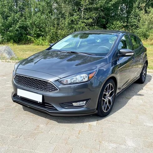 Spec-D Tuning Matte Black Front Bumper Lip Spoiler Splitter Body Kit 3PC Compatible with 2015-2018 Ford Focus in Saudi Arabia