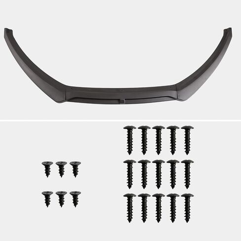 Spec-D Tuning Matte Black Front Bumper Lip Spoiler Splitter Body Kit 3PC Compatible with 2015-2018 Ford Focus in Saudi Arabia