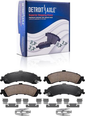 Detroit Axle - مجموعة الفرامل الخلفية لسبوردونا Silverado Silverado Sierra 1500 Escalade [6 -Lug] دوارات الفرامل ومنصات الفرامل السيراميك استبدال: 12.99 بوصة الدوارات in Kuwait