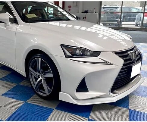 3 Pieces Front Bumper Lip Spoiler Splitter Side Body Kit Trim Protection Compatible with 2017-2020 Lexus IS200t IS300 IS350, 2018 2019 (Painted Carbon Style) in Saudi Arabia