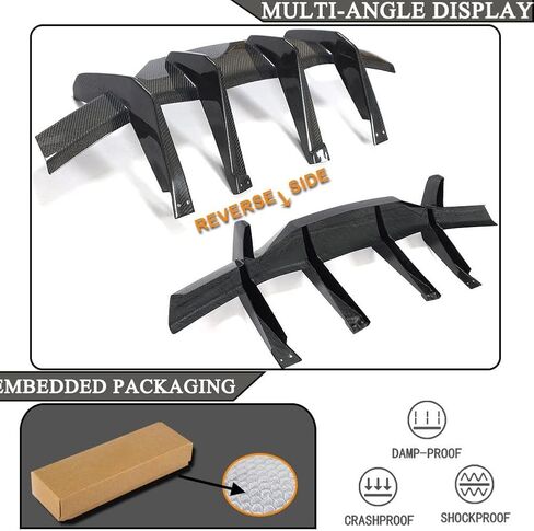 MCARCAR KIT Real Carbon Fiber Rear Diffuser Compatible with 2020-2025 Chevy Corvette C8 Stingray & Z51 Rear Lower Bumper Lip Diffuser Spoiler Body Kits Factory Outlet in Saudi Arabia