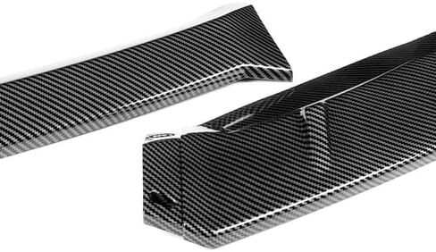 3 Pieces Front Bumper Lip Spoiler Splitter Side Body Kit Trim Protection Compatible with 2009-2011 Honda Civic 4DR Sedan, 2010 (Painted Carbon Style) in Kuwait