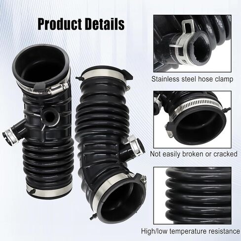 16576-JK21A Left & Right Rear Engine Air Intake Hose Tube Compatible with Infiniti G35 2007 2008 3.5L V6 Compatible with Infiniti EX35 2008-2012 16576-JK21B 16576-JK20A 16576-JK20B (2PCS) in Saudi Arabia
