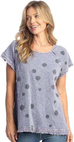 Jess & Jane Raglan Short-Sleeve Gauze Top - M115 in Saudi Arabia
