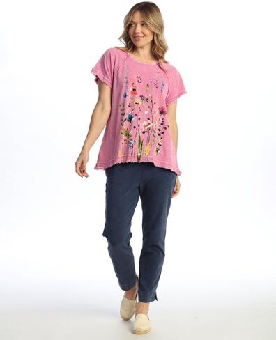 Jess & Jane Raglan Short-Sleeve Gauze Top - M115 in Saudi Arabia