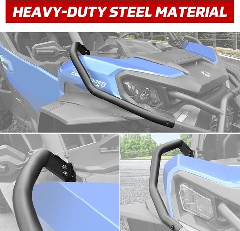 Front Corner Bumper for Can Am Commander, Heavy Duty Steel Tube Combined Side Bumper Bar Protector, OEM#715006807 in Saudi Arabia