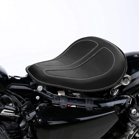 C.C. RIDER Motorcycle Solo Rider Seat - w/Spring Mount Bracket fits for Harley Davidson 2004-2006 XL, 2010-later XL, SPORTSTER 883 1200 XL models in Saudi Arabia