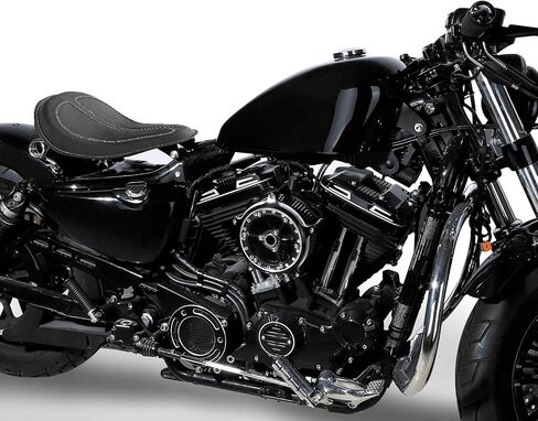 C.C. RIDER Motorcycle Solo Rider Seat - w/Spring Mount Bracket fits for Harley Davidson 2004-2006 XL, 2010-later XL, SPORTSTER 883 1200 XL models in Saudi Arabia