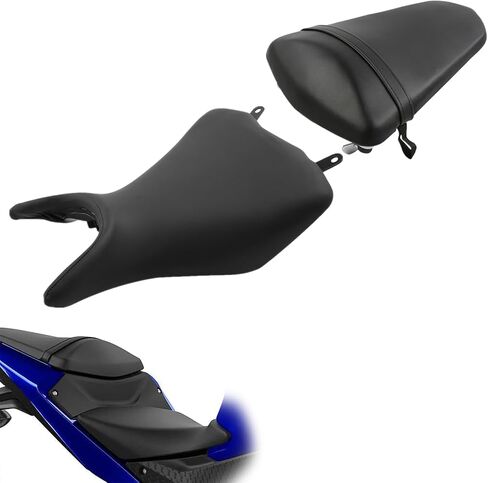 Green-L Black Rear Pillion Passenger Seat Saddle Cushion Fit for Yamaha YZF R3 2015-2024 R25 2015-2023 MT-03 2020-2024 MT-25 2015-2023 in Kuwait