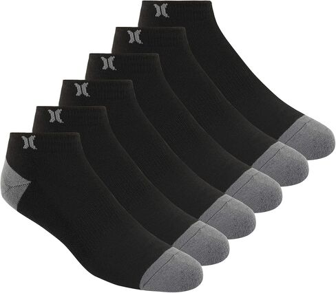 Hurley Men's 6 Pack 1/2 Terry Low Cut Socks in Saudi Arabia