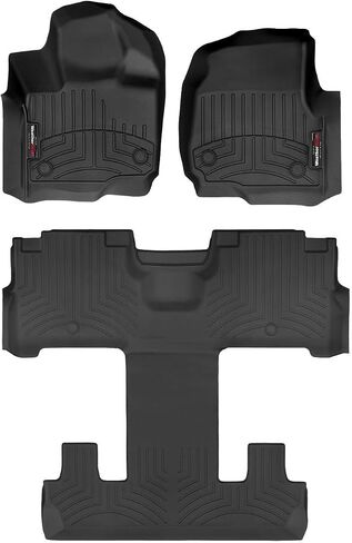 WeatherTech Custom Fit FloorLiners for Ford Expedition - Full Set (441665-1-4), Black in Saudi Arabia