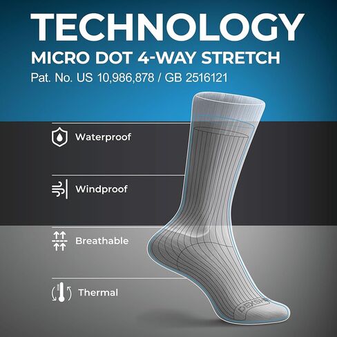 DexShell Waterproof Wading Socks Knee High For Men & Women Hiking Trail Running Outdoor Recreational Activities in Kuwait