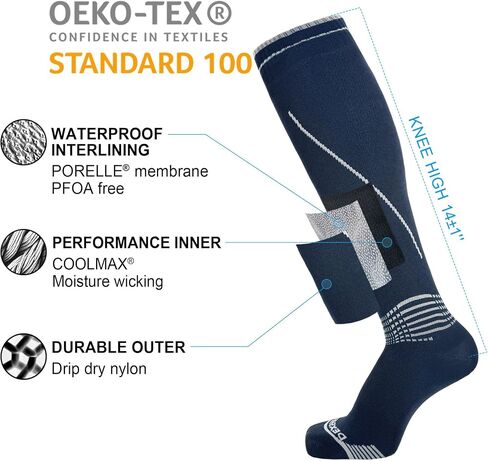 DexShell Waterproof Wading Socks Knee High For Men & Women Hiking Trail Running Outdoor Recreational Activities in Kuwait