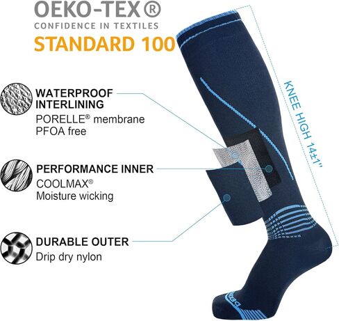 DexShell Waterproof Wading Socks Knee High For Men & Women Hiking Trail Running Outdoor Recreational Activities in Kuwait