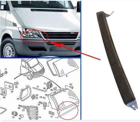 العداء الأمامي الأيمن الأيمن الأيمن يمين مدي الحاجب لحجر مرسيدس العسير 901 902 903 904 905 OE 9016370340 171065 in Kuwait
