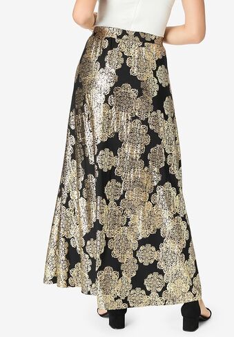 Roaman's Women's Plus Size Size Ultrasmooth Maxi Skirt in Kuwait