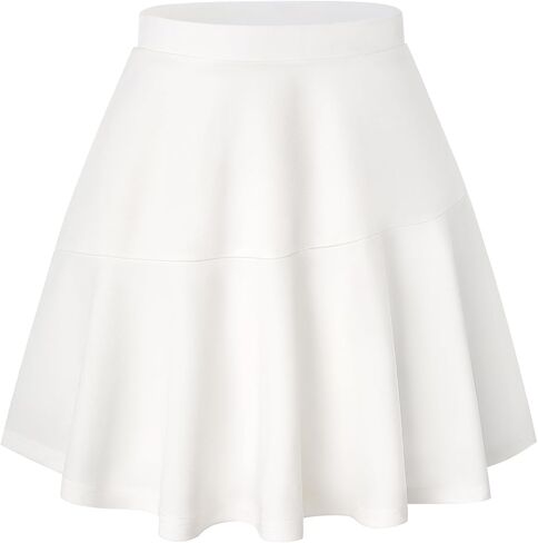 Kate Kasin Womens Basic Mini Skirt stretcy High Pherced A Line Pleated Tairts Flare Disual Skater Skirt 2025 in Kuwait