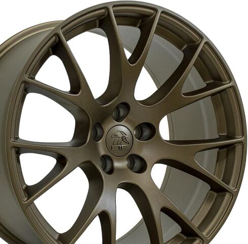 OE Wheels DG15 20 Inch Rims Fit Hellcat Style 5x115 20x9 / 20x10 Satin Bronze - Hollander 2528 (Set of 4) in Saudi Arabia