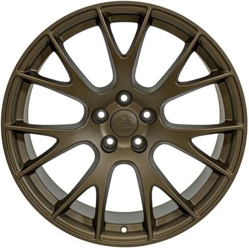 OE Wheels DG15 20 Inch Rims Fit Hellcat Style 5x115 20x9 / 20x10 Satin Bronze - Hollander 2528 (Set of 4) in Saudi Arabia