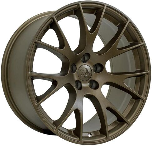 OE Wheels DG15 20 Inch Rims Fit Hellcat Style 5x115 20x9 / 20x10 Satin Bronze - Hollander 2528 (Set of 4) in Saudi Arabia