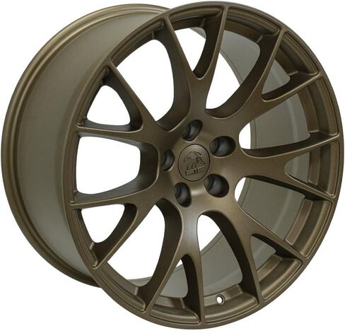 OE Wheels DG15 20 Inch Rims Fit Hellcat Style 5x115 20x9 / 20x10 Satin Bronze - Hollander 2528 (Set of 4) in Saudi Arabia