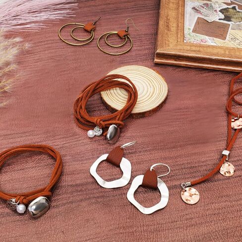 24 Pcs Western Jewelry for Women Boho Set Bohemian Turquoise Jewelry Set Turquoise Pendant Long Necklace Vintage Layer Bracelet Earrings in Saudi Arabia