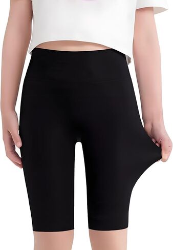 Looching Kids Girls Yoga Dance Shorts High Waisted Athletic Workout Compression Shorts Soft Gymnastics Running Sports Shorts in Kuwait