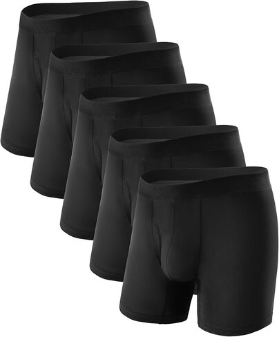 Washable Incontinence Underwear for Men with Leak Proof Protection, Discreet Boxer Briefs for Bladder Leakage 5-Pack in Saudi Arabia