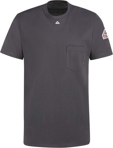 Bulwark FR Men's Flame Resistant 6.25 Oz Cotton Short Sleeve Tagless T-Shirt in Saudi Arabia