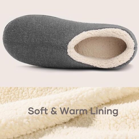 ULTRAIDEAS Women’s Cozy Faux Sherpa Fleece Slippers with Drawstring, Memory Foam Closed Back House Shoes with Nonslip Rubber Sole for Indoor and Outdoor（Black Grey, Size 10） in Kuwait