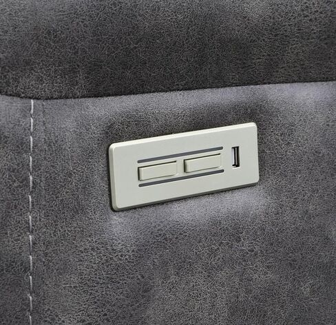 Comfortable Gray - Power Footrest and, Concealed Cupholders, Built-in Console Storage Transitional & in Armrest Console, in Saudi Arabia