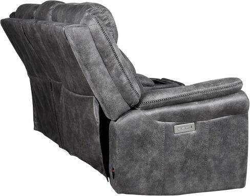 Comfortable Gray - Power Footrest and, Concealed Cupholders, Built-in Console Storage Transitional & in Armrest Console, in Saudi Arabia
