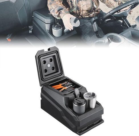 KEMIMOTO UTV Center Console Bench Seat Box and Tie Down Anchor Compatible with Polaris Ranger XP 1000/Crew 2017-2025, Ranger 1000/Crew 2020-2025, Ranger XP 900/Crew 2013-2019 in Saudi Arabia