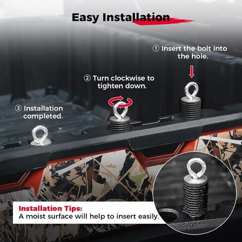 KEMIMOTO UTV Center Console Bench Seat Box and Tie Down Anchor Compatible with Polaris Ranger XP 1000/Crew 2017-2025, Ranger 1000/Crew 2020-2025, Ranger XP 900/Crew 2013-2019 in Saudi Arabia