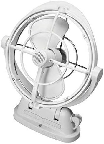 Sirocco II™ Fan from by Caframo. 12V/24V Auto-Sensing DC, Omnidirectional Low-Power Draw Fan for Boats and RVs. Hardwire Installation Required. Made in Canada. Black. in Saudi Arabia