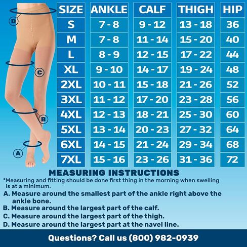 Opaque Compression Tights for Women 20-30mmHg - Graduated Support Compression Stockings with Open Toe for Lymphedema, Diabetic, Swelling, Arthritis - Navy, 2X-Large - A214NV5 in Saudi Arabia