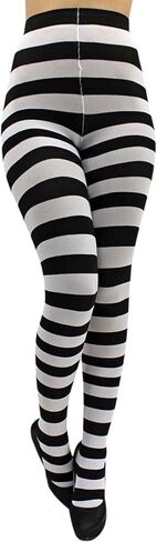Luxury Divas Horizontal Striped Tights in Saudi Arabia