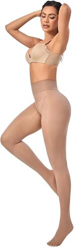 2 Pairs Indestructible Tights for Women，Shiny Pantyhose High Waist Plus Size Tights Ultra-Soft in Kuwait