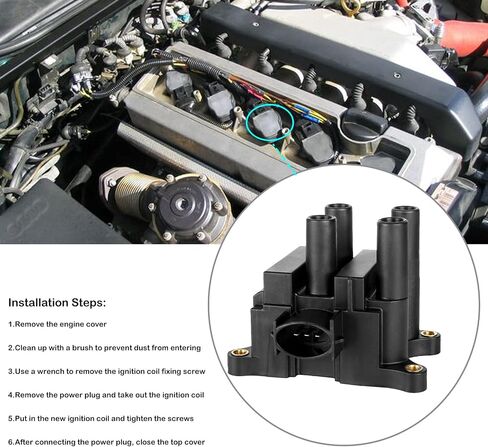 Ignition Coils Fits for 2.0 2.3 L4 Ford Focus Ranger Mazda 6 2003 2004 2005 2006 2004 2008 2009 2010 2011 Coil Packs Replace# DG474 DG489 DG506 FD497 in Saudi Arabia